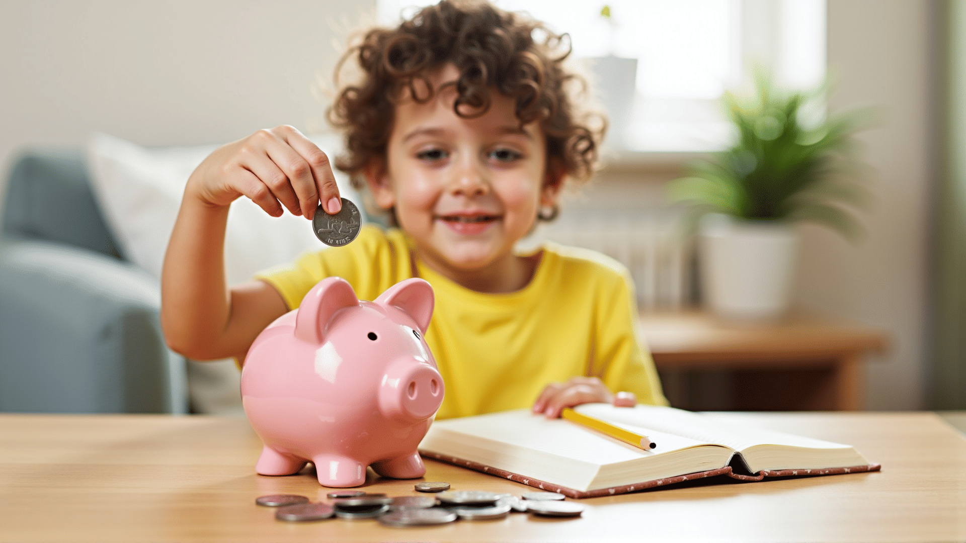 Child saving money